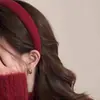 Diadema de terciopelo rojo para Año Nuevo 2026 para mujer, Diadema alta para lavarse la cara, Accesorio festivo para el cabello de Año Nuevo