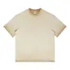Algodón de exportación 260g lavado pesado agua degradado bicolor manga corta holgado talla grande retro transfronterizo marca de tendencia camiseta europea y americana