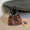 Bolsa Tote Xiaomi Elegante de Bolinhas Feminina Outono 2026 Nova de Alto Valor Tendência Casual Moda para o Trabalho Bolsa de Ombro Único