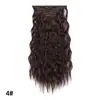 Peluca Transfronteriza de Venta Caliente Juego de 6 Piezas de Extensiones de Cabello para Mujer 16 Tarjetas Perm de Maíz Fibra Química Clips para Cabello Largo Rizado Venta al por Mayor