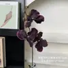 Flores artificiales con un toque de alta gama, orquídeas Phalaenopsis para decoración del hogar, decoración de mesa de comedor y entrada de lujo ligero, materiales para ramo de boda