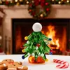 Árvore de Natal Mini de Vidro Esmaltado Zibo Enfeites Micro Paisagem Decoração de Mesa Acessórios de Carro Pequenos Presentes de Natal