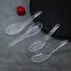 103 Cuchara Desechable Plástico Cuchara para Postre Cuchara Engrosada Empaque para Llevar Comida Rápida Cena Comercial Cuchara para Polvo de Hielo