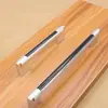 Liga de Alumínio Preto Puxador de Porta de Armário Moderno Simples Armário de Cozinha Espaçamento de Furos de 160mm Puxador Espacial em Forma de U Puxador de Móveis
