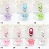 Dopamina Lindo Dibujo Animado Color Caramelo Cara Sonriente Forma de Corazón Estrella de Cinco Puntas Llavero Dulce Colgante para Bolso Estilo Girly