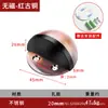 Top de Tortuga de Acero Inoxidable Tope de Puerta Sin Taladro con Montaje Magnético al Piso Tope de Puerta Semicircular de Goma Anticolisión Tope de Puerta Hemisférico Metálico Silencioso