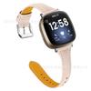 Adecuado para la correa del reloj inteligente fItbit versa3 Universal para la nueva correa de cuero de vaca con capa superior en forma de T Sense