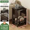 Nova Mesa de Chá Estilo Chinês Gabinete Lateral de Sofá para Sala de Estar Pequena Mesa de Café Sala de Chá Suporte de Chá Armário de Armazenamento Armário de Canto Armário de Armazenamento