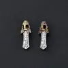 Contas de Discípulo Prata de Lei S925 Cobre Incrustado Acessórios Culturais Pulseira de Contas Soltas com Contas Estilo Chinês Acessórios de Cauda de Contas Pingente de Cauda de Prata