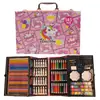 Directo del fabricante: Plumones de acuarela 145 juego de pinceles para niños, pinceles, crayones, pasteles al óleo, caja de regalo de material de arte para estudiantes