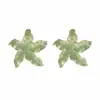 Pendientes de Esmalte Coloridos con Forma de Flor, Estilo Dulce y Fresco para Fiestas, con Diamantes y Perlas, Pendientes de Pétalos de Lujo Ligero y de Alta Gama para Mujer