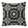 Serie estilo retro americano estampado digital procesamiento de transferencia térmica fabricantes de fundas de almohada al por mayor