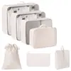 Bolsa de almacenamiento de viaje, conjunto de siete piezas, gran capacidad, equipaje de viaje, ropa, bolsa de almacenamiento, conjunto de venta directa de fábrica