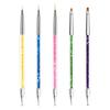 Conjunto de Pincéis para Ferramentas de Manicure, Caneta para Manicure, Caneta Portátil para Fototerapia, Pincel para Pintura com Cabo Longo, Caneta Japonesa para Puxar Linhas, Caneta para Pontilhar