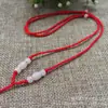 Directo de fábrica DIY cuerda para collar tejida a mano año de nacimiento rojo cordón nuevo colgante de cuentas de jade accesorios cuerda