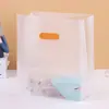 Bolsa de Empaque para Hornear Bolsa Tote Transparente de Plástico Bolsa de Cuatro Dedos Translúcida Empaque para Llevar Sushi Tostadas Pan Personalización