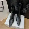 Botines Estilo Francés Puntiagudos Tacón Kitten Tobillo Delgado 2026 Primavera/Otoño Nuevos Botines Pequeños Estilo Coreano Tacones Altos Delgados Botas de Moda