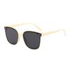 Gafas de Sol de Montura Grande Estilo Coreano de Cara Lisa, Gafas de Sol Anti-UV para Mujer, Fotografía Callejera de Moda, Gafas de Sol del Mismo Estilo de Celebridad de Internet
