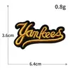 Serie del alfabeto inglés tela bordada pegatinas insignia personalizada parche bordado para computadora accesorios para ropa parche diy venta al por mayor