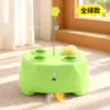 Brinquedos para Gatos Brinquedo Multifuncional Whack-a-Mole Varinha com Pena Giratória Autoentretenimento Artefato Descompressor Brinquedo Elétrico para Gatos