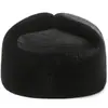 Boné de Baseball de Lã Espesso e Quente para Homens de Meia-Idade com Proteção para Orelhas Chapéu Lei Feng de Camurça para Homens de Meia-Idade e Idosos