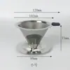 Embudo de Goteo para Café Preparado a Mano de Acero Inoxidable 304 con Malla de Filtro de Café de Doble Capa de Silicona, No Necesita Papel de Filtro
