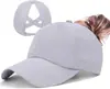 Comercio exterior al por mayor para mujer, gorra de malla de secado rápido para primavera y verano, con abertura para coleta cruzada, gorra de béisbol, gorra para exteriores, ocio, protección solar