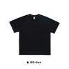 Em Estoque Camiseta de Algodão Puro Manga Curta Estilo Americano Pesada com Ombros Caídos 400g, Blusa de Corte Solto, Camiseta Masculina Tendência Oversized, Camiseta Básica Feminina