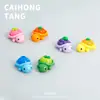 Resina Tridimensional Caricatura Fruta Tortuga Creativo DIY Accesorios para el Cabello Llavero Interior de Coche Pequeños Adornos Materiales Venta al por Mayor
