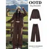 Conjunto de Outono Feminino 2026 Novo Estilo Moletom Esportivo Jaqueta Casual Outono Inicial Estilo Coreano Conjunto Completo com Toque de Luxo