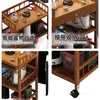 Gabinete Lateral de Sofá Oficina Gabinete de Té Sala de Estar Pequeña Mesa de Té Estante de Almacenamiento Mesa de Café para el Hogar Mesa Pequeña