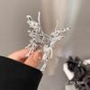 Presilha de Cabelo com Franja de Borboleta de Metal Presilha Traseira para Cabelo Feminino Presilha para Meio Rabo Presilha de Cabelo Novo Estilo Presilha de Tubarão de Alta Qualidade Acessório de Cabeça
