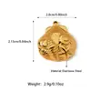 Pingente DIY de Aço Inoxidável com Gotejamento de Óleo Inlaid com Diamantes Coloridos Pingente de Laço Onda Pérola Banhado em Ouro 18K