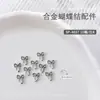 Joyería para Uñas Lazo Metálico Corbata de Lazo Serpentina Oro Plata Blanco Aleación K Accesorios de Lazo para Uñas 10 Piezas