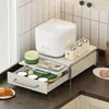 Estante de almacenamiento de cápsulas de café al por mayor estilo ins feng shui para barra de escritorio tipo cajón doble capa base de estante para café