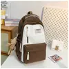Mochila de Nuevo Estilo, Bolso Escolar Simple para Estudiante Universitaria, Estilo Universitario de Moda, Mochila Escolar Nueva para Pareja de Secundaria y Preparatoria