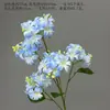Flores Artificiales Azules Ramo Materiales para Decoración de Escena de Boda, Rosas Azules para Arreglo de Piso de Salón de Bodas y Flores Decorativas
