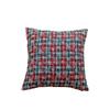 Funda de Almohada para Vacaciones de Navidad Funda de Cojín Pied de Poule Rojo Funda de Almohada para Dormitorio Sofá Cojín Almohada de Mesita de Noche Funda de Almohada