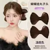 Postizo de Moño Bajo con Pinza de Garra, Accesorio para el Cabello de Moño Bajo con Lazo, Herramienta para Moño Bajo, Anillo Postizo para el Cabello de Barba de Dragón