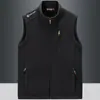 Outono e inverno Novo colete grosso forrado com lã polar colete de lã masculino moderno casaco quente para uso externo moderno 2166