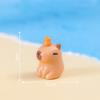 Micro paisaje creativo lindo capabala pequeño capibara muñeca caja ciega paisaje decoración accesorios escritorio pequeños adornos
