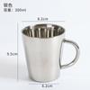 304 Caneca de Cerveja Estilo Restaurante Coreano Caneca Copo de Água para Jardim de Infância Copo de Leite Copo Antiescaldante Copo de Parede Dupla com Alça