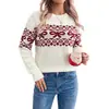 Suéter Navideño Transfronterizo de Amazon 2026 Otoño/Invierno Europeo y Americano Nuevo Casual Cotidiano Suéter Navideño para Mujer