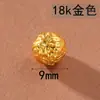 Accesorios Antiguos Vietnamitas de Oro de Arena Alta Retención de Color Cuentas Espaciadoras Colgante de Zirconio Incrustado de Durazno Cadena de Extensión para Pulsera y Collar Joyería DIY
