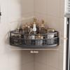 Estante de Esquina Triangular para Baño sin Agujeros en la Pared del Baño Inodoro Esquina Montado en Pared Almacenamiento de Cepillo de Dientes y Pasta de Dientes