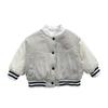 Chaqueta acolchada de béisbol de invierno para bebé, bonita chaqueta informal, gruesa y cálida, ropa de moda para niño