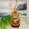 Adornos de pirograbado de calabaza natural extra grandes, medianos y pequeños, Wenwu, Dios de la Riqueza, Guan Gong, Guanyin, artesanías para el hogar y la oficina.