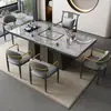 Mesa de Té de Pizarra para Sala de Estar, Mesa de Té con Llenado Automático de Agua para Uso Doméstico, Nuevo Juego de Mesa de Té de Lujo Ligero Estilo Chino