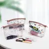 Nueva Bolsa Cosmética Perezosa con Cremallera de PVC para Guardar al Salir, Portátil para Llaves, Bolsa de Tocador Transparente Impermeable, Personalizable