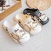 Nuevos Zapatos de Agujeros EVA Versátiles con Cabeza de Gato Amor para Mujer, para Exterior, Planos, Antideslizantes, Sandalias de Moda Baotou